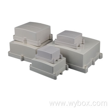 76 Sizes wall mount data enclosure box outdoor IP66 abs plastic electronic junction box with ear waterproof flanged case